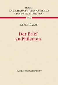 Enlarge image Cover: Der Brief an Philemon - Vandenhoeck & Ruprecht