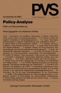 Cover: Policy-Analyse - VS Verlag f&uuml;r Sozialwissenschaften
