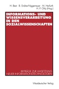 Cover: Informations- und Wissensverarbeitung in den Sozialwissenschaften - VS Verlag f&uuml;r Sozialwissenschaften