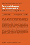 Cover: Festivalisierung der Stadtpolitik - VS Verlag f&uuml;r Sozialwissenschaften