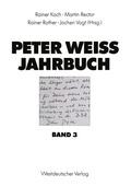 Cover: Peter Weiss Jahrbuch 3 - VS Verlag f&uuml;r Sozialwissenschaften