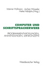 Cover: Computer und Schriftspracherwerb - VS Verlag für Sozialwissenschaften