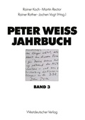Cover: Peter Weiss Jahrbuch 3 - VS Verlag f&uuml;r Sozialwissenschaften