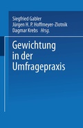Cover: Gewichtung in der Umfragepraxis - VS Verlag f&uuml;r Sozialwissenschaften