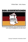 Cover: DDR-Dissertationen - VS Verlag für Sozialwissenschaften