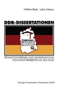 Cover: DDR-Dissertationen - VS Verlag f&uuml;r Sozialwissenschaften
