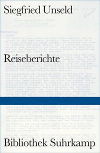 Enlarge image Cover: Reiseberichte - Suhrkamp
