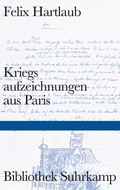 Cover: Kriegsaufzeichnungen aus Paris - Suhrkamp