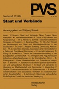 Cover: Staat und Verb&auml;nde - VS Verlag f&uuml;r Sozialwissenschaften