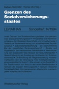 Cover: Grenzen des Sozialversicherungsstaates - VS Verlag f&uuml;r Sozialwissenschaften