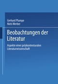 Cover: Beobachtungen der Literatur - VS Verlag f&uuml;r Sozialwissenschaften