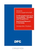 Bild: Ern&auml;hrungsforschung in Deutschland - Situation und Perspektiven / Nutritional Research in Germany - Wiley-VCH