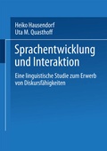 Cover: Sprachentwicklung und Interaktion - VS Verlag f&uuml;r Sozialwissenschaften