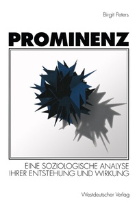 Enlarge image Cover: Prominenz - VS Verlag für Sozialwissenschaften