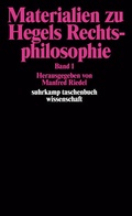 Cover: Materialien zu Hegels Rechtsphilosophie - Suhrkamp