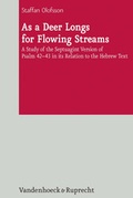 Cover: As a Deer Longs for Flowing Streams - Vandenhoeck & Ruprecht