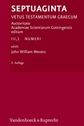 Cover: Septuaginta. Band 3,1 - Vandenhoeck & Ruprecht