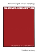 Cover: Massenkommunikation - VS Verlag f&uuml;r Sozialwissenschaften