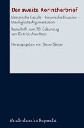 Cover: Der zweite Korintherbrief - Vandenhoeck & Ruprecht