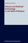 Cover: Pneuma and Realized Eschatology in the Book of Wisdom - Vandenhoeck & Ruprecht