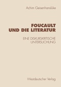 Cover: Foucault und die Literatur - VS Verlag f&uuml;r Sozialwissenschaften