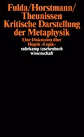 Cover: Kritische Darstellung der Metaphysik - Suhrkamp