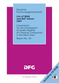 Abbildung von: List of MAK and BAT Values 2007 - Wiley-VCH