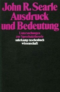 Cover: Ausdruck und Bedeutung - Suhrkamp