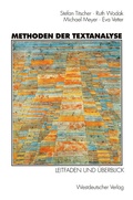 Cover: Methoden der Textanalyse - VS Verlag f&uuml;r Sozialwissenschaften
