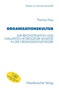 Cover: Organisationskultur - VS Verlag f&uuml;r Sozialwissenschaften