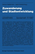 Cover: Zuwanderung und Stadtentwicklung - VS Verlag f&uuml;r Sozialwissenschaften
