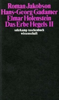 Cover: Das Erbe Hegels II - Suhrkamp