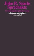 Cover: Sprechakte - Suhrkamp