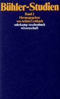 Cover: B&uuml;hler-Studien. Zwei B&auml;nde - Suhrkamp