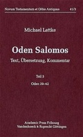 Cover: Oden Salomos. Teil 3 - Vandenhoeck & Ruprecht