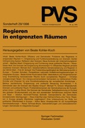 Cover: Regieren in entgrenzten R&auml;umen - VS Verlag f&uuml;r Sozialwissenschaften