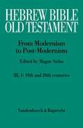 Cover: Hebrew Bible / Old Testament. III: From Modernism to Post-Modernism. Part I: The Nineteenth Century - a Century of Modernism and Historicism - Vandenhoeck & Ruprecht