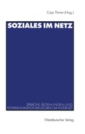 Cover: Soziales im Netz - VS Verlag f&uuml;r Sozialwissenschaften
