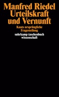 Cover: Urteilskraft und Vernunft - Suhrkamp