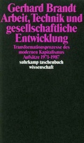 Cover: Arbeit, Technik und gesellschaftliche Entwicklung - Suhrkamp