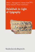Cover: Halakhah in Light of Epigraphy - Vandenhoeck & Ruprecht