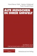 Cover: Alte Menschen in ihrer Umwelt - VS Verlag f&uuml;r Sozialwissenschaften