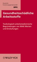 Cover: Gesundheitssch&auml;dliche Arbeitsstoffe. Toxikologisch-arbeitsmedizinische... / Gesundheitssch&auml;dliche Arbeitsstoffe - Wiley-VCH
