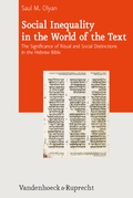 Cover: Social Inequality in the World of the Text - Vandenhoeck & Ruprecht