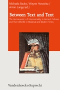 Cover: Between Text and Text - Vandenhoeck & Ruprecht