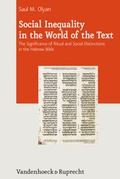 Cover: Social Inequality in the World of the Text - Vandenhoeck & Ruprecht