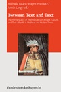 Cover: Between Text and Text - Vandenhoeck & Ruprecht