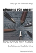 Cover: B&uuml;ndnis f&uuml;r Arbeit - VS Verlag f&uuml;r Sozialwissenschaften