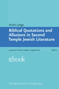Cover: Biblical Quotations and Allusions in Second Temple Jewish Literature - Vandenhoeck & Ruprecht