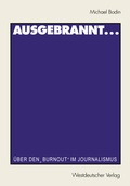 Cover: Ausgebrannt... - VS Verlag f&uuml;r Sozialwissenschaften